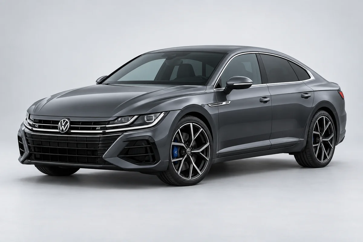 Volkswagen Arteon — вид спереди в три четверти