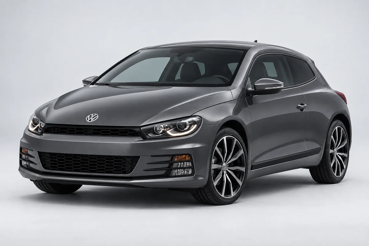 Volkswagen Scirocco — вид спереди в три четверти