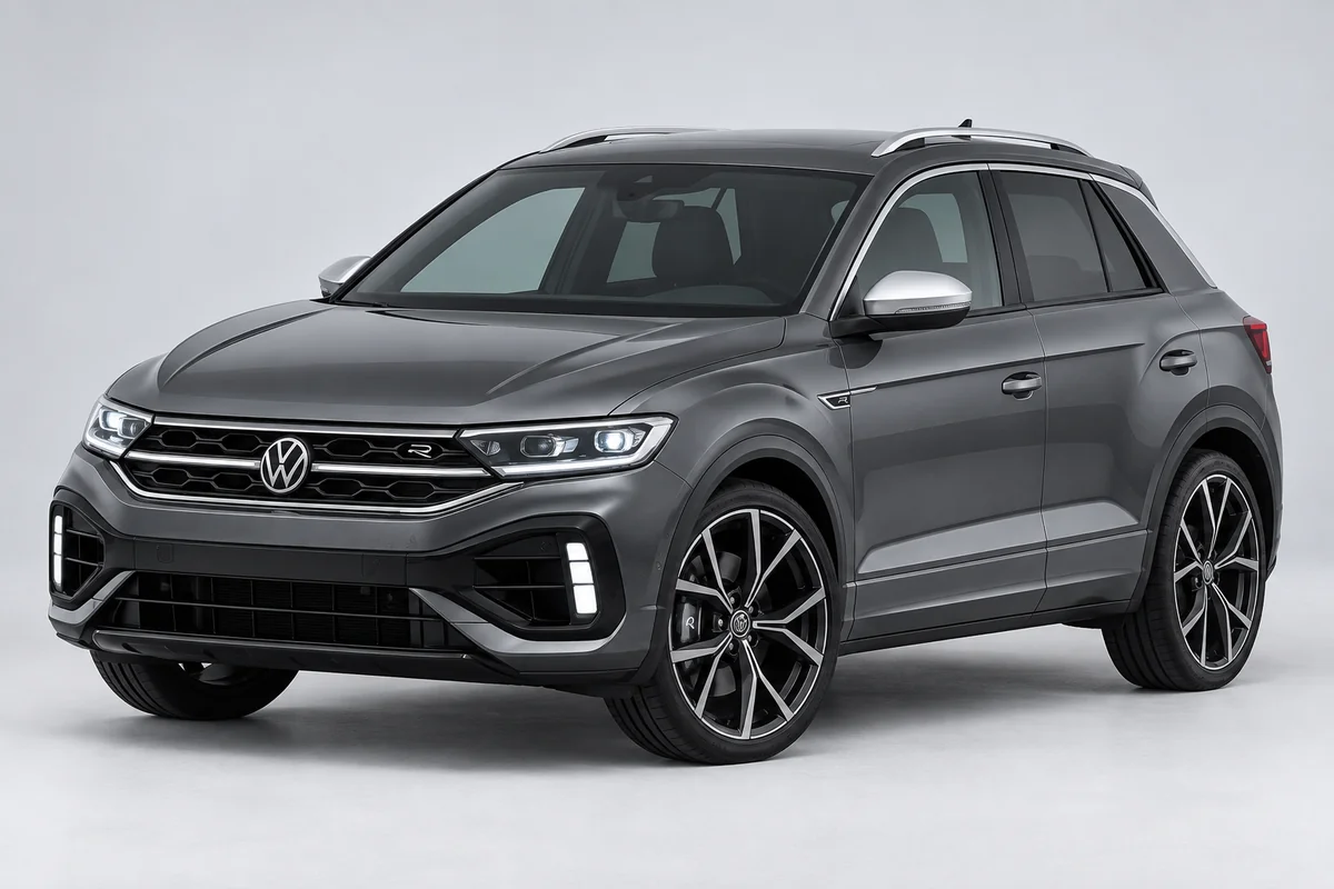 Volkswagen T-Roc R — вид спереди в три четверти