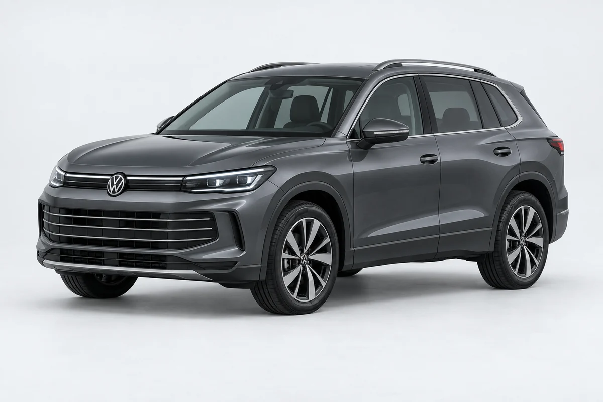 Volkswagen Tiguan — вид спереди в три четверти