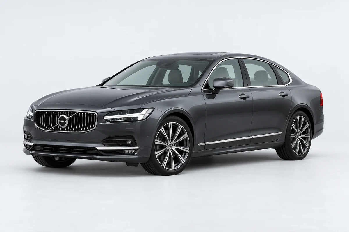 Volvo S90 — вид спереди в три четверти