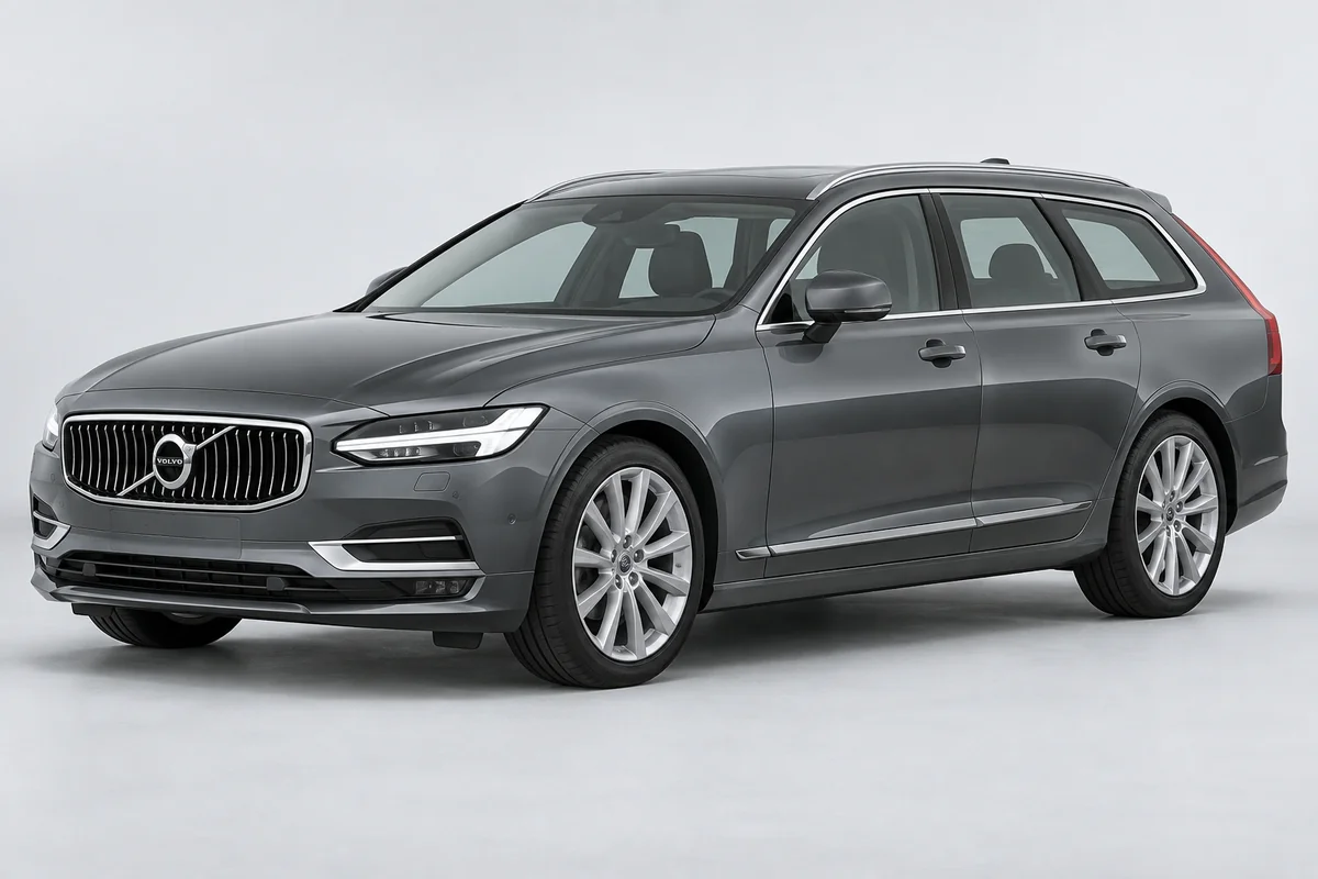 Volvo V90 — вид спереди в три четверти