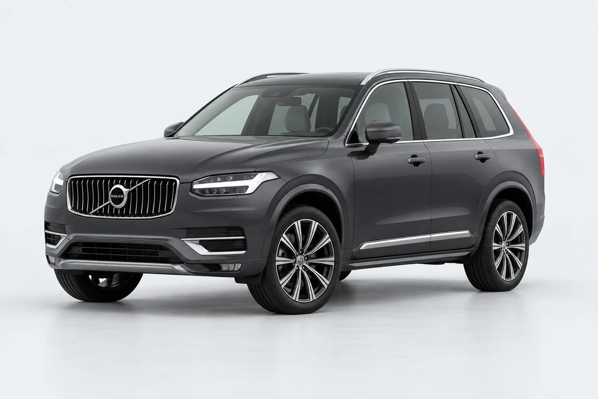 Volvo XC90 — вид спереди в три четверти